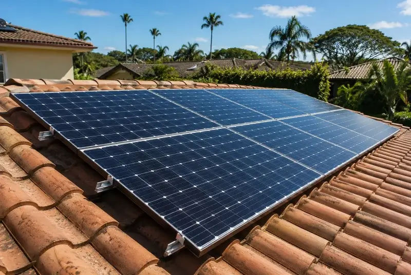 Installation de panneaux solaires à Moulézan